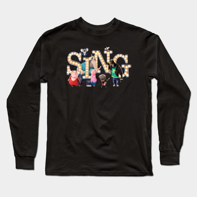 sing song movie Long Sleeve T-Shirt by creatorsubuh